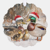 Duck Family Ornament Kaart (Voorkant)