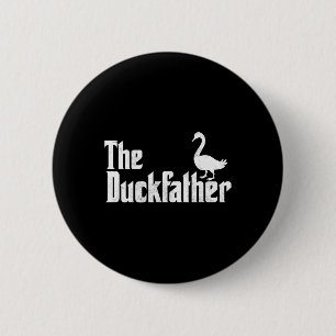 Duck Father Duck Lover Quack Papa Vaders Dag Gans Ronde Button 5,7 Cm