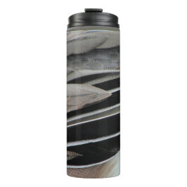 Duck Feather Foto Modern Black Grey Natuur Thermosbeker
