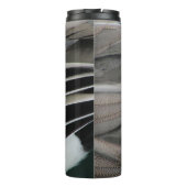 Duck Feather Foto Modern Black Grey Natuur Thermosbeker (Achterkant)