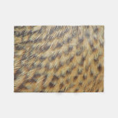 Duck Feather Pattern Gold Brown Animal Print Fleece Deken (Voorkant (Horizontaal))