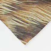 Duck Feather Pattern Gold Brown Animal Print Fleece Deken (Hoek)