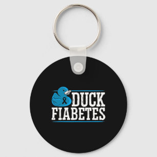 Duck Fiabetes Diabetes Awareness Month Insulin Pan Sleutelhanger