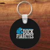 Duck Fiabetes Diabetes Awareness Month Insulin Pan Sleutelhanger (Voorkant)