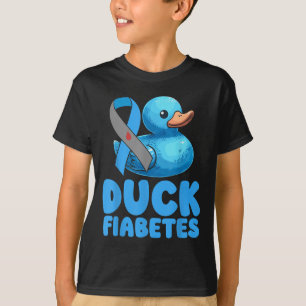 Duck Fiabetes Diabetes Awareness Month Insulin Pan T-shirt