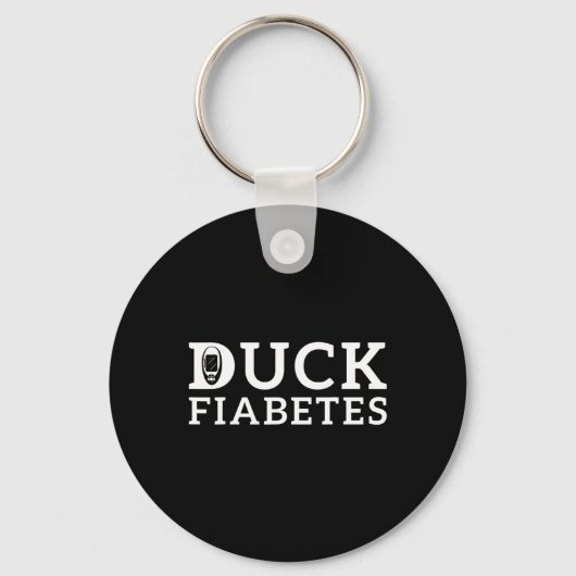 Duck Fiabetes Diabetes Awareness Sleutelhanger (Voorkant)