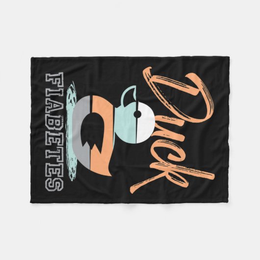 Duck Fiabetes Fleece Deken (Voorkant (Horizontaal))