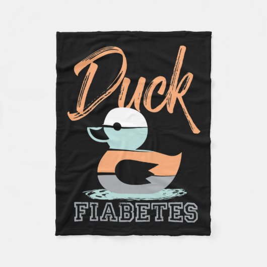 Duck Fiabetes Fleece Deken (Voorkant)