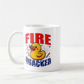 Duck Firequacker Patriottische Grappige Onafhankel Koffiemok (Links)