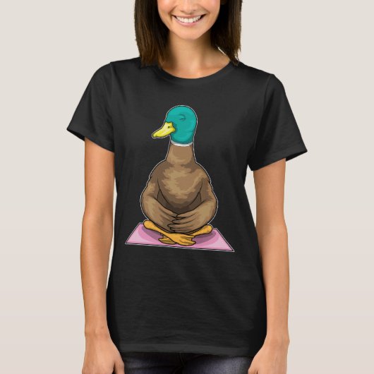 Duck Fitness Yoga Meditatie T-shirt (Voorkant)