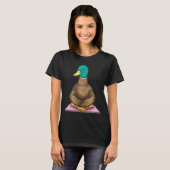 Duck Fitness Yoga Meditatie T-shirt (Voorkant volledig)