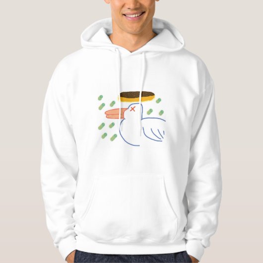 Duck & Flying Donut Hoodie (Voorkant)