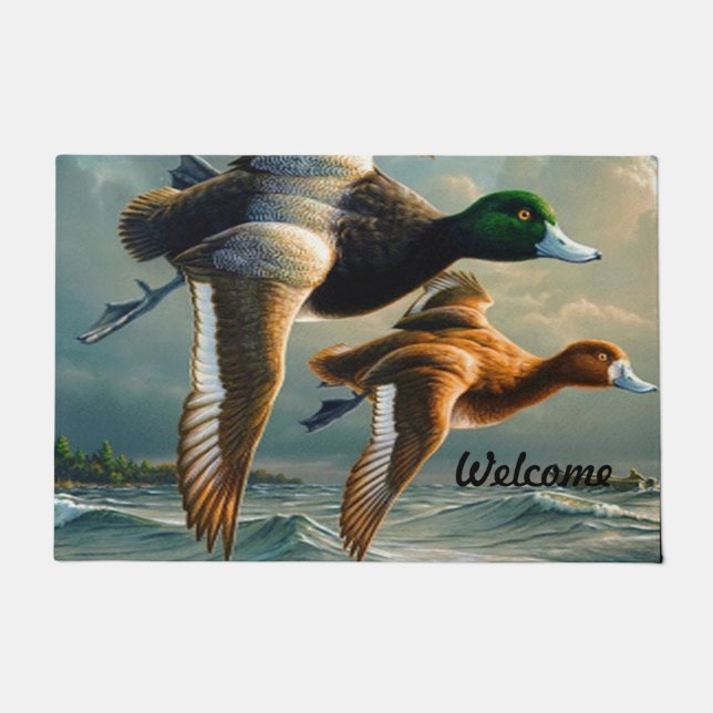 Duck Flying Doormat Deurmat (Voorkant)