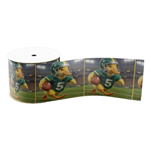 Duck Football Player In a Stadium Grosgrain Lint (Spoel)