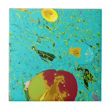 Duck Frog Peach en Fish Surreal Design