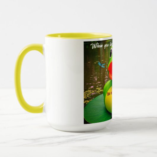 Duck Frog Swamp Custom Coffee Mugs Mok (Links)