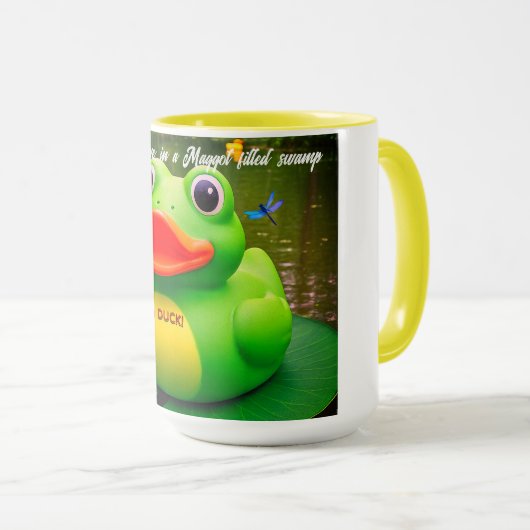 Duck Frog Swamp Custom Coffee Mugs Mok (Voorkant rechts)