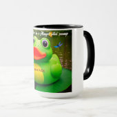Duck Frog Swamp Custom Coffee Mugs Mok (Voorkant rechts)
