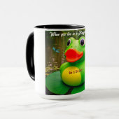 Duck Frog Swamp Custom Coffee Mugs Mok (Voorkant links)