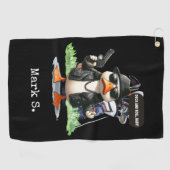 Duck Funny Face Golfhanddoek (Horizontaal)