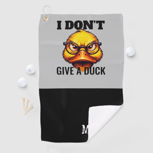 Duck Funny Face Golfhanddoek (Insitu)