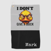 Duck Funny Face Golfhanddoek (Voorkant)