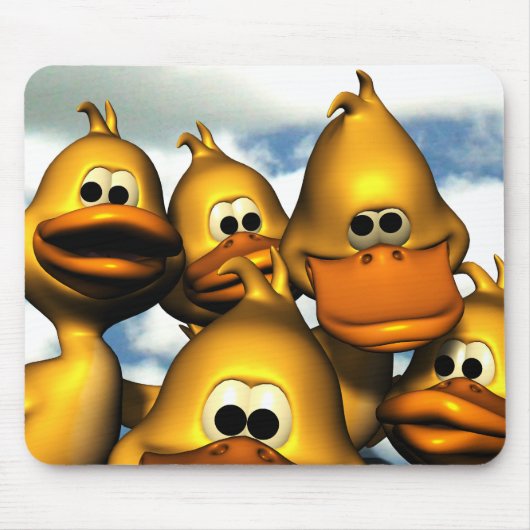 Duck Gathering Mousepad Muismat (Voorkant)