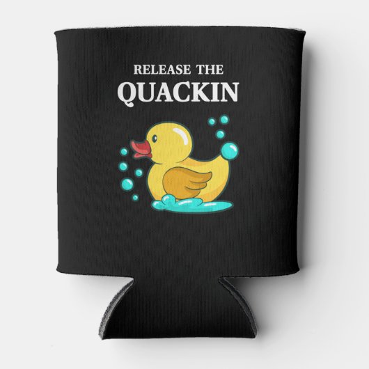 Duck - geef de makreel vrij blikjeskoeler (Voorkant)