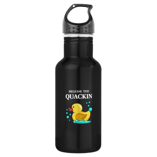 Duck - geef de makreel vrij waterfles  (Voorkant)