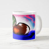 Duck Gelukkige vaderdag Grote Koffiekop (Voorkant rechts)