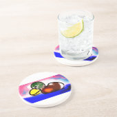 Duck Gelukkige vaderdag Zandsteen Onderzetter (Zijkant)