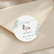 Duck Gender Neutraal Groen Baby shower Favor