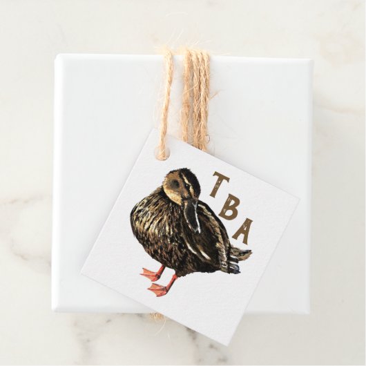Duck Gift Label (In situ)