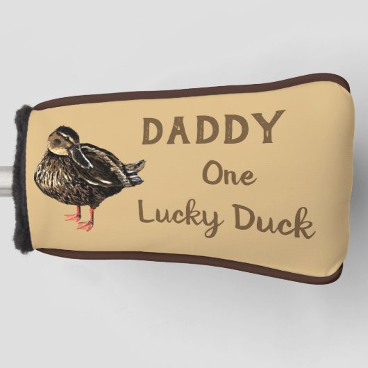 Duck Golf Putter Head Hoesje Golfheadcover (Voorkant)