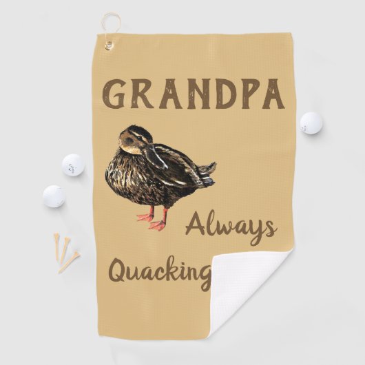 Duck Golf Towel Golfhanddoek (Insitu)