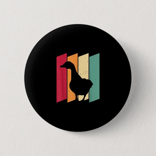 Duck Goose Boer Gift Ronde Button 5,7 Cm (Voorkant)