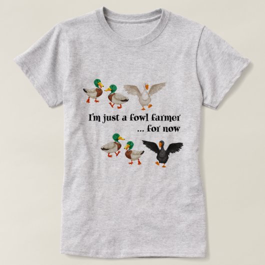 Duck Goose | Gekke Fowl Farmer Duck Duck Goose T-shirt (Design voorkant)
