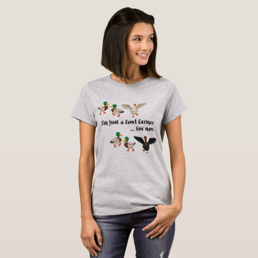 Duck Goose | Gekke Fowl Farmer Duck Duck Goose T-shirt (Voorkant volledig)