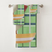 Duck Green Pset Bathroom Towel sets Bad Handdoek (Insitu)