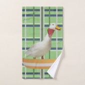 Duck Green Pset Bathroom Towel sets Bad Handdoek (Handdoek)