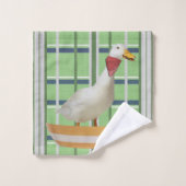 Duck Green Pset Bathroom Towel sets Bad Handdoek (Wasdoekje)