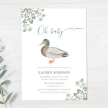 Duck Greenery Genderneutraal Baby shower