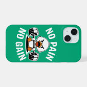 Duck Gym Design | Grappig Fitness artwork iPhone 15 Case (Achterkant horizontaal)