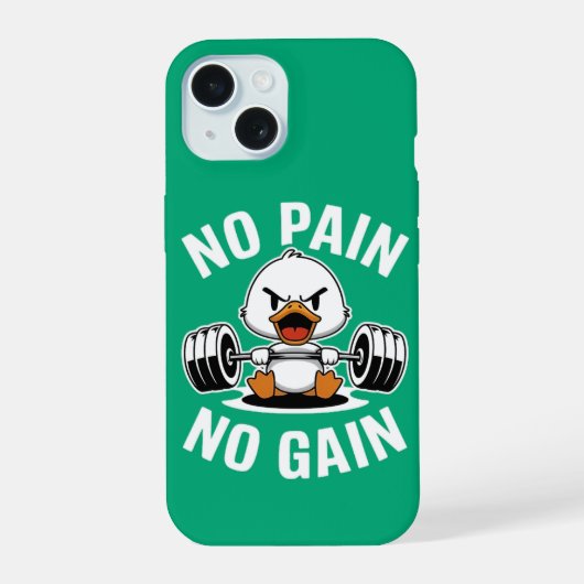 Duck Gym Design | Grappig Fitness artwork iPhone 15 Case (Achterkant)