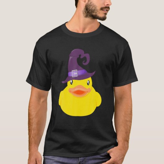 Duck Halloween Witch Pet T-shirt (Voorkant)