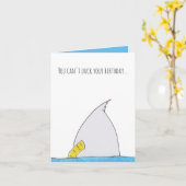 Duck Happy Birthday Kaart (Gele Bloem)