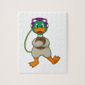 Duck Headphone Music Legpuzzel (Verticaal)