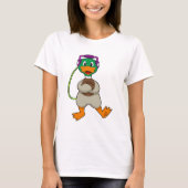 Duck Headphone Music T-shirt (Voorkant)