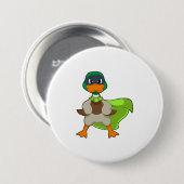 Duck Hero Cape Ronde Button 7,6 Cm (Voorkant /achterkant)