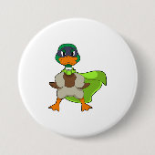 Duck Hero Cape Ronde Button 7,6 Cm (Voorkant)